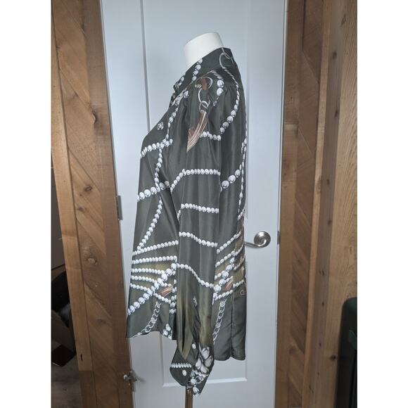 Craig Taylor Blouse Womens Large Silk Lavish Pearls Fiona 90s Y2K Career Office - Picture 4 of 7